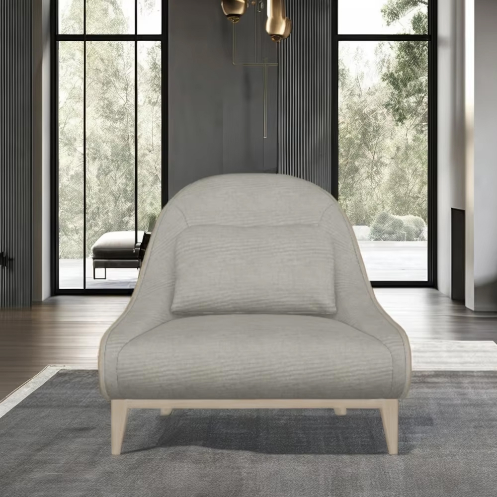 Elegant American Style Wooden Leg Fabric Lounge Chair,EKAR FURNITURE CO.,LTD,Elegant American Style Wooden Leg Fabric Lounge Chair,foshan furniture factory,custom Furniture factory,china furniture factory