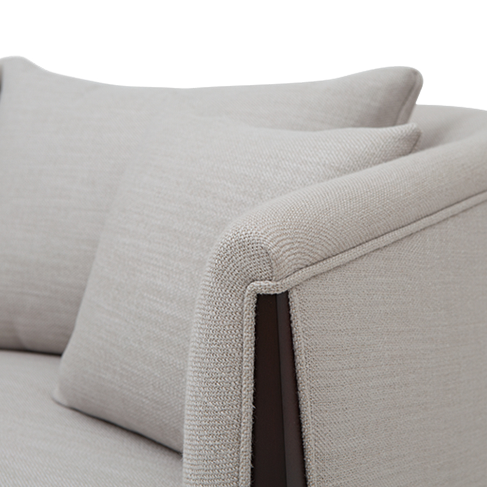 Classic American furniture fabric double sofa with wooden legs,EKAR FURNITURE CO.,LTD,Classic American furniture fabric double sofa with wooden legs,foshan furniture factory,custom Furniture factory,china furniture factory