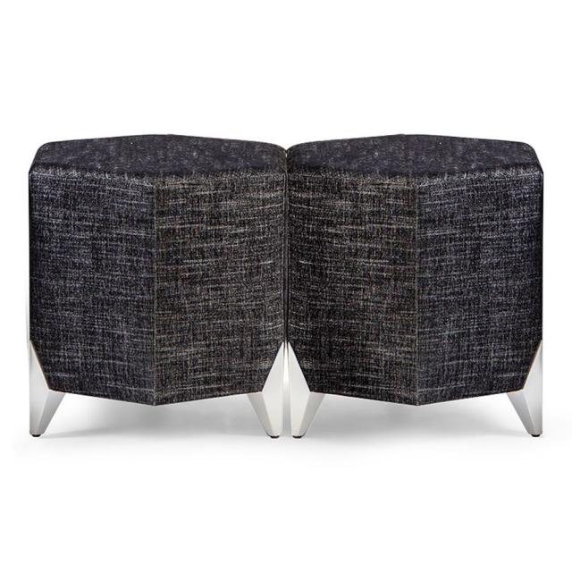 ,MY SHOP,Elegant American Hexagonal Ottoman for Living Room,foshan furniture factory,custom Furniture factory,china furniture factory