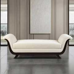 Classic American-style living room furniture fabric wooden leg bench,EKAR FURNITURE CO.,LTD,Classic American style living room furniture fabric wooden leg bench,foshan furniture factory,custom Furniture factory,china furniture factory