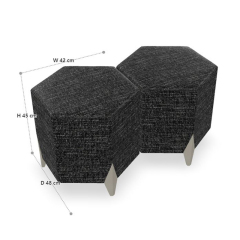 ,MY SHOP,Elegant American Hexagonal Ottoman for Living Room,foshan furniture factory,custom Furniture factory,china furniture factory