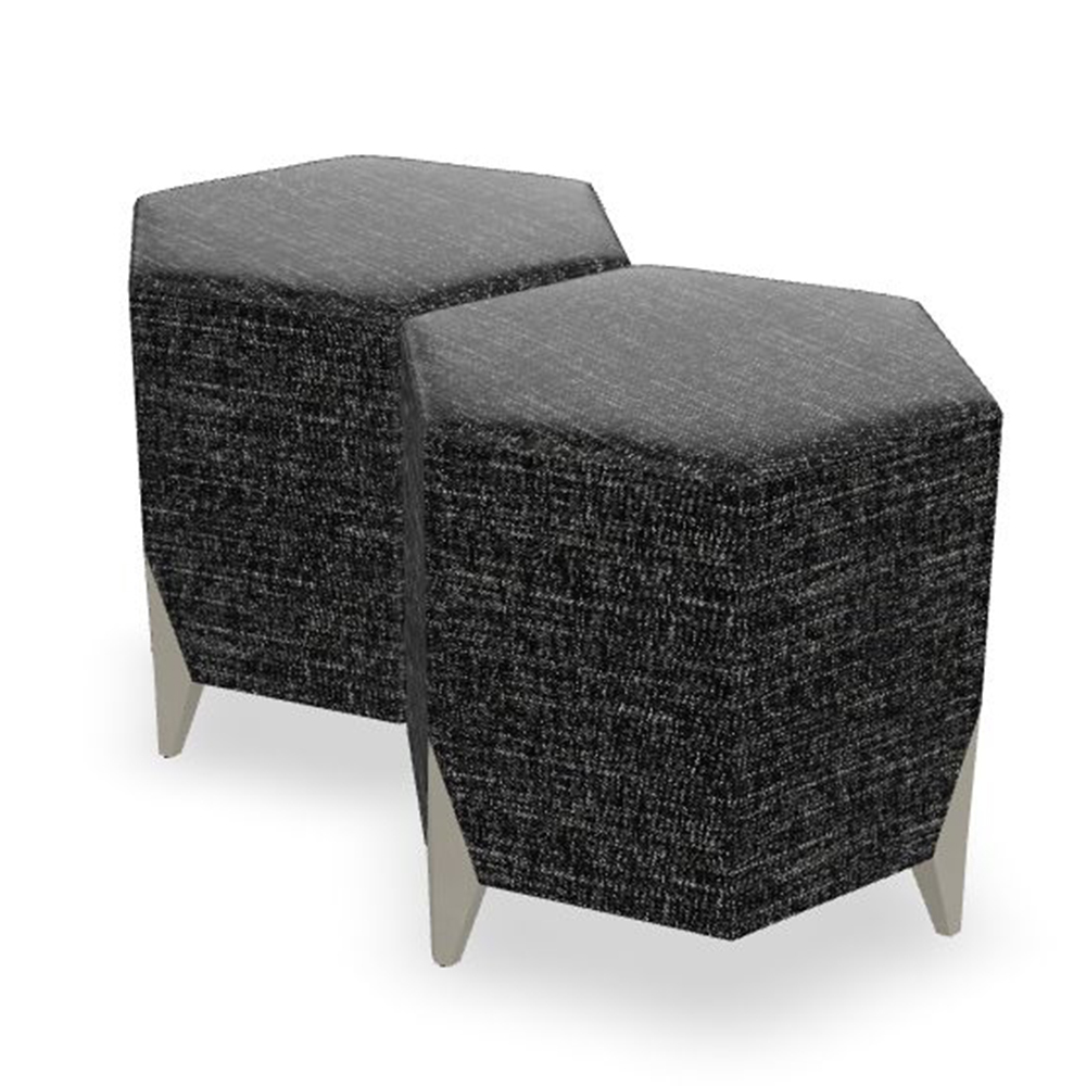 Elegant American Hexagonal Ottoman for Living Room,EKAR FURNITURE CO.,LTD,Elegant American Hexagonal Ottoman for Living Room,foshan furniture factory,custom Furniture factory,china furniture factory