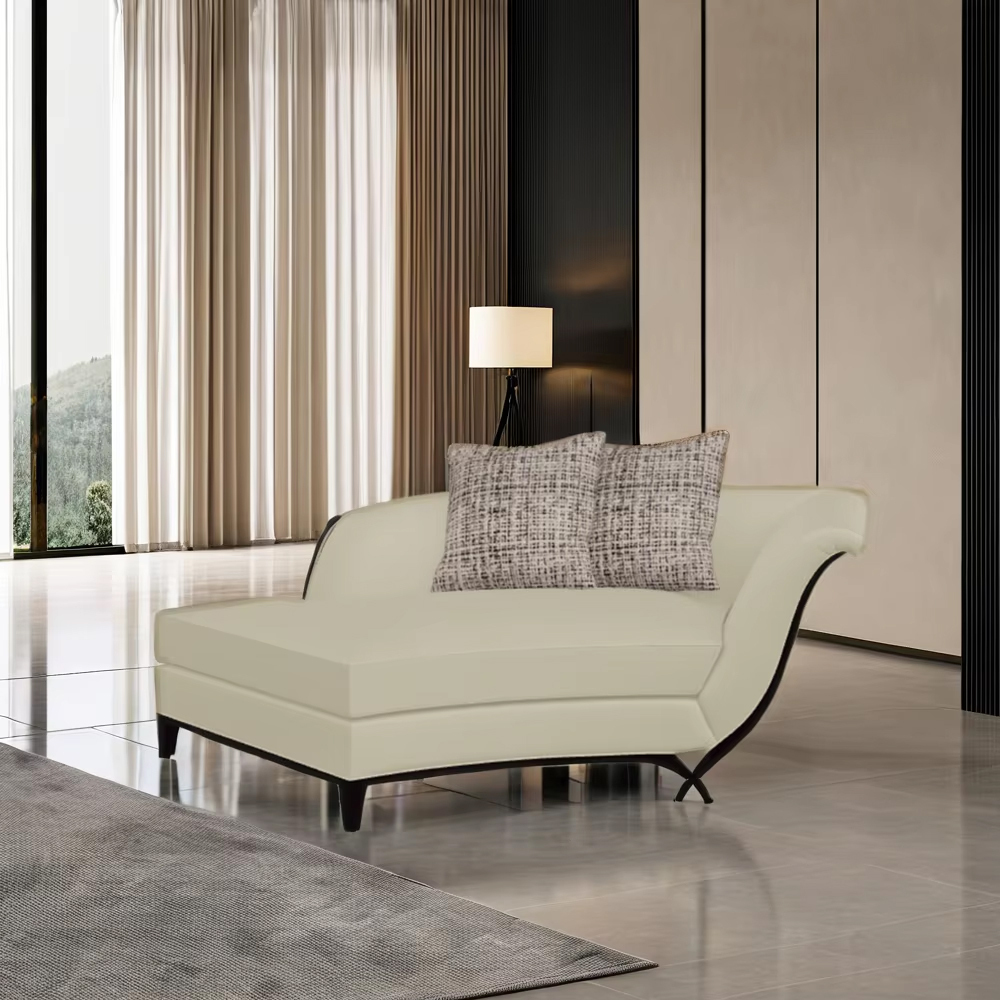 Unique American style fabric armrest chaise chair,EKAR FURNITURE CO.,LTD,Enhance your living room with a uniquely designed American-style fabric sofa featuring sturdy wooden legs and luxurious upholstery. Perfect for modern,foshan furniture factory,custom Furniture factory,china furniture factory