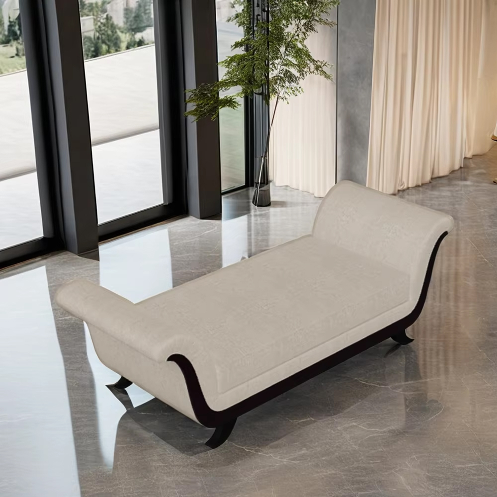 Classic American-style living room furniture fabric wooden leg bench,EKAR FURNITURE CO.,LTD,Classic American style living room furniture fabric wooden leg bench,foshan furniture factory,custom Furniture factory,china furniture factory