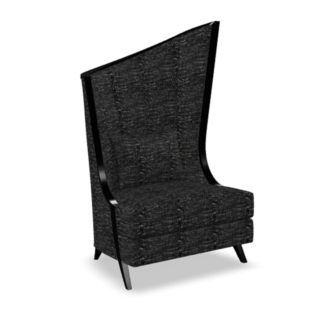 Classic American High-Back Fabric Lounge Chair,EKAR FURNITURE CO.,LTD,Classic American High-Back Fabric Lounge Chair,foshan furniture factory,custom Furniture factory,china furniture factory