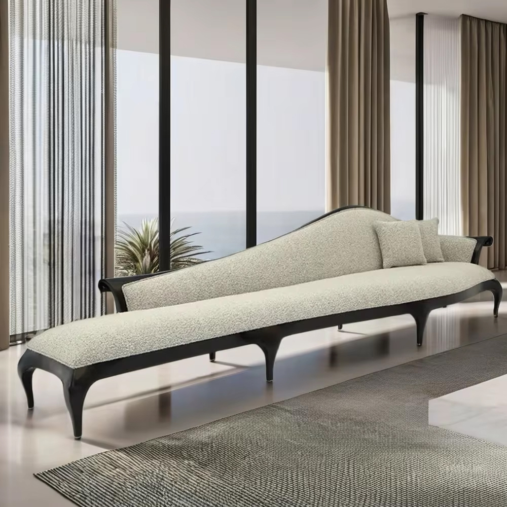 Elegant American style living room furniture wooden legs curved sofa,EKAR FURNITURE CO.,LTD,Elegant American style living room furniture wooden legs curved sofa,foshan furniture factory,custom Furniture factory,china furniture factory