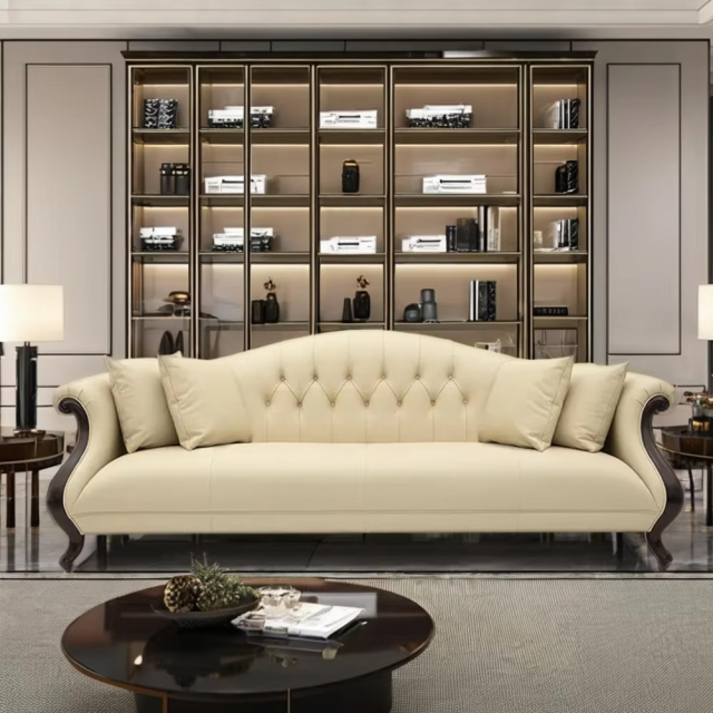 ,MY SHOP,Elegant living room furniture American style wooden frame sofa,foshan furniture factory,custom Furniture factory,china furniture factory