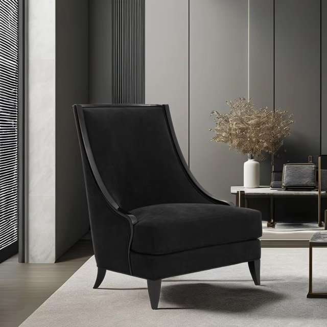 French style living room furniture wooden leg lounge chair,EKAR FURNITURE CO.,LTD,French style living room furniture wooden leg lounge chair,foshan furniture factory,custom Furniture factory,china furniture factory