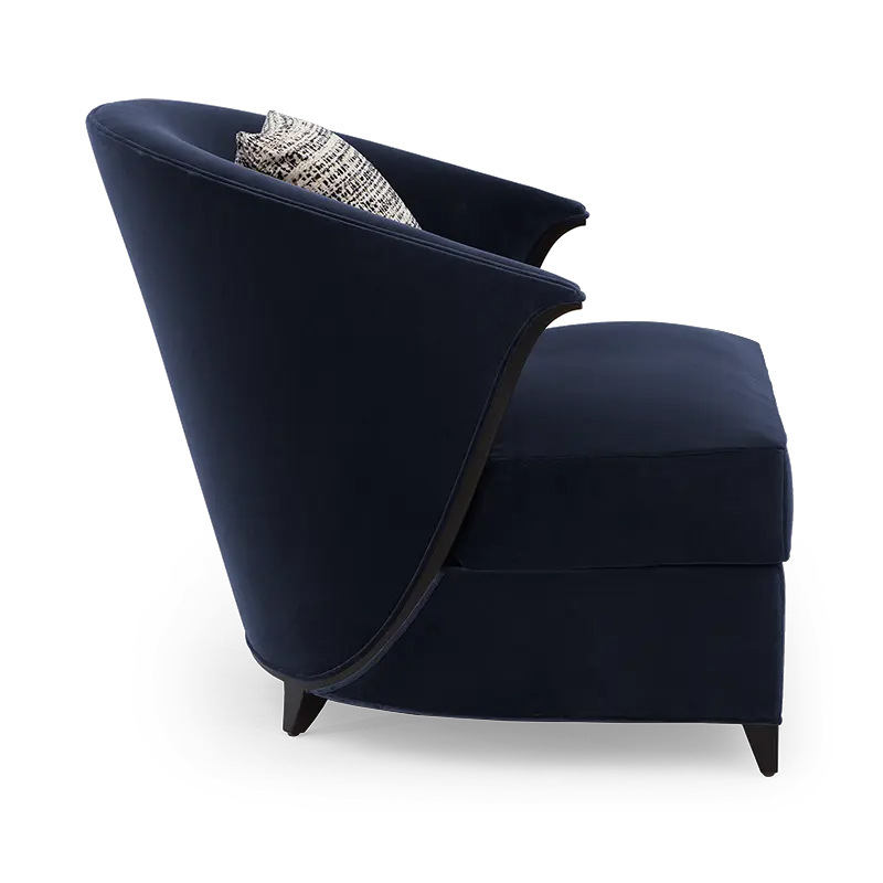 Elegant American Fabric Armchair with Wooden Legs,EKAR FURNITURE CO.,LTD,Elegant American Fabric Armchair with Wooden Legs,foshan furniture factory,custom Furniture factory,china furniture factory