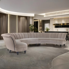 ,MY SHOP,Luxury American furniture multi-seat fabric solid wood foot curved sofa,foshan furniture factory,custom Furniture factory,china furniture factory