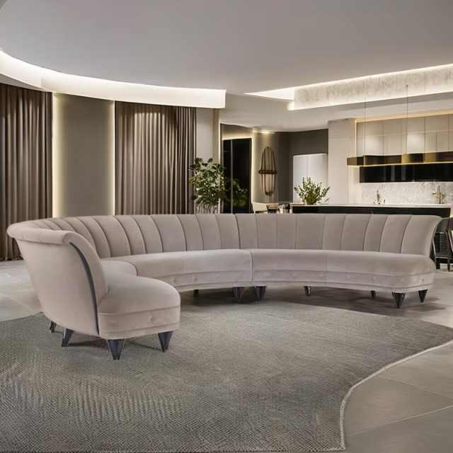,MY SHOP,Luxury American furniture multi-seat fabric solid wood foot curved sofa,foshan furniture factory,custom Furniture factory,china furniture factory