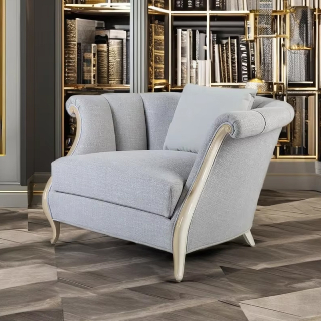 American-style elegant wooden legs fabric armrests leisure chair,EKAR FURNITURE CO.,LTD,American-style elegant wooden legs fabric armrests leisure chair,foshan furniture factory,custom Furniture factory,china furniture factory