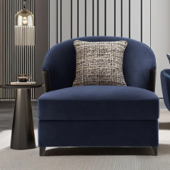 Elegant American Fabric Armchair with Wooden Legs,EKAR FURNITURE CO.,LTD,Elegant American Fabric Armchair with Wooden Legs,foshan furniture factory,custom Furniture factory,china furniture factory