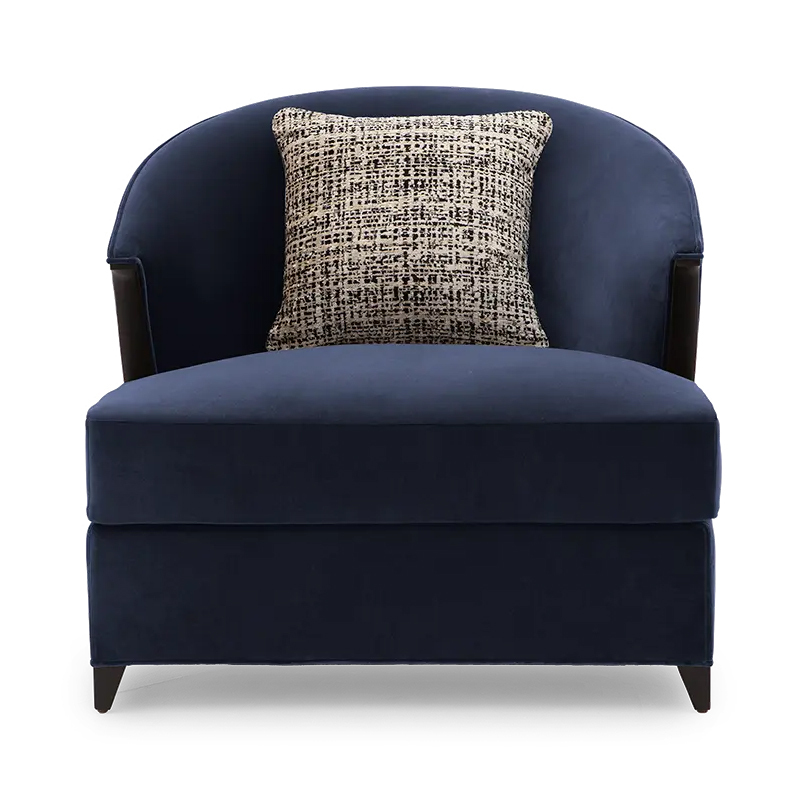 Elegant American Fabric Armchair with Wooden Legs,EKAR FURNITURE CO.,LTD,Elegant American Fabric Armchair with Wooden Legs,foshan furniture factory,custom Furniture factory,china furniture factory