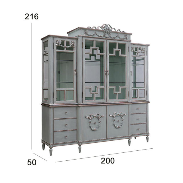 ,MY SHOP,Elegant French Style Glass Cabinet,foshan furniture factory,custom Furniture factory,china furniture factory