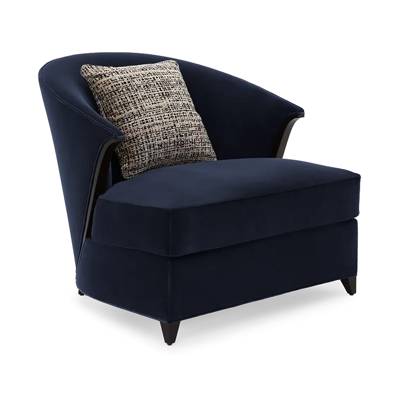 Elegant American Fabric Armchair with Wooden Legs,EKAR FURNITURE CO.,LTD,Elegant American Fabric Armchair with Wooden Legs,foshan furniture factory,custom Furniture factory,china furniture factory