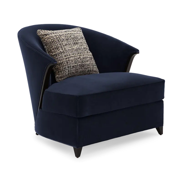 Elegant American Fabric Armchair with Wooden Legs,EKAR FURNITURE CO.,LTD,Elegant American Fabric Armchair with Wooden Legs,foshan furniture factory,custom Furniture factory,china furniture factory