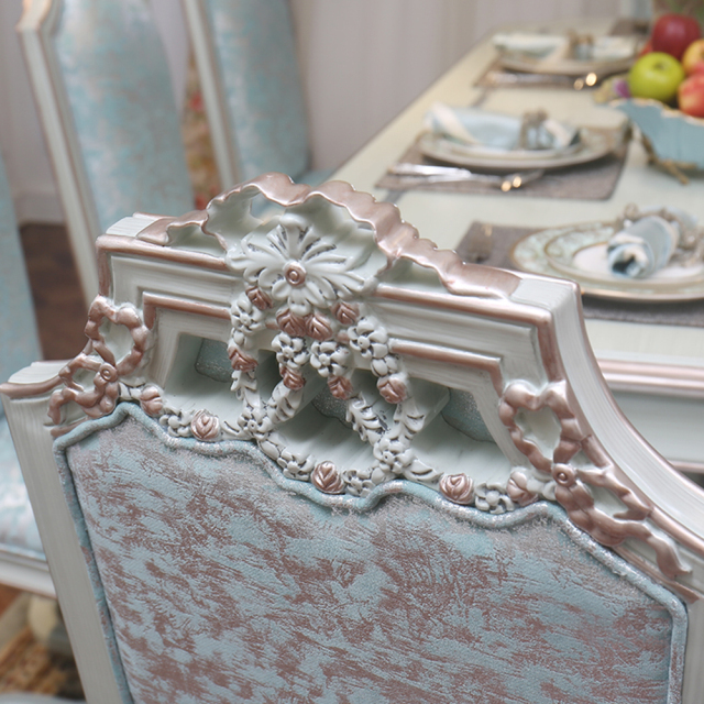 ,MY SHOP,Elegant French-style living room furniture long dining table,foshan furniture factory,custom Furniture factory,china furniture factory