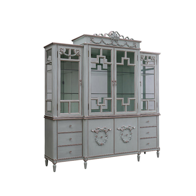 ,MY SHOP,Elegant French Style Glass Cabinet,foshan furniture factory,custom Furniture factory,china furniture factory