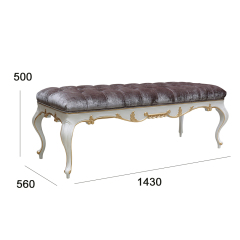 ,MY SHOP,Elegant French bedroom furniture bed end bench,foshan furniture factory,custom Furniture factory,china furniture factory