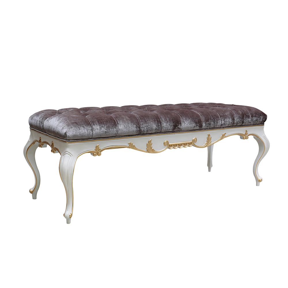 Elegant French bedroom furniture bed end bench,EKAR FURNITURE CO.,LTD,Elegant French bedroom furniture bed end bench,foshan furniture factory,custom Furniture factory,china furniture factory