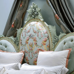 Elegant French bedroom furniture fabric double bed,EKAR FURNITURE CO.,LTD,Elegant French bedroom furniture fabric double bed,foshan furniture factory,custom Furniture factory,china furniture factory