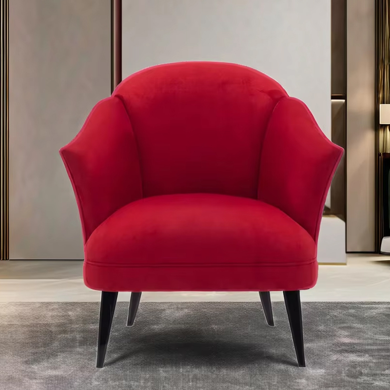 Elegant American Style Wooden Leg Lounge Chair,EKAR FURNITURE CO.,LTD,Elegant American Style Wooden Leg Lounge Chair,foshan furniture factory,custom Furniture factory,china furniture factory