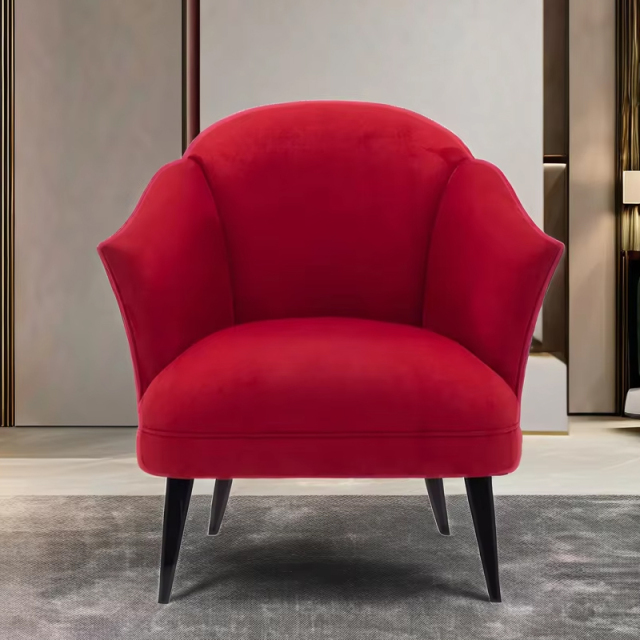 Elegant American Style Wooden Leg Lounge Chair,EKAR FURNITURE CO.,LTD,Elegant American Style Wooden Leg Lounge Chair,foshan furniture factory,custom Furniture factory,china furniture factory