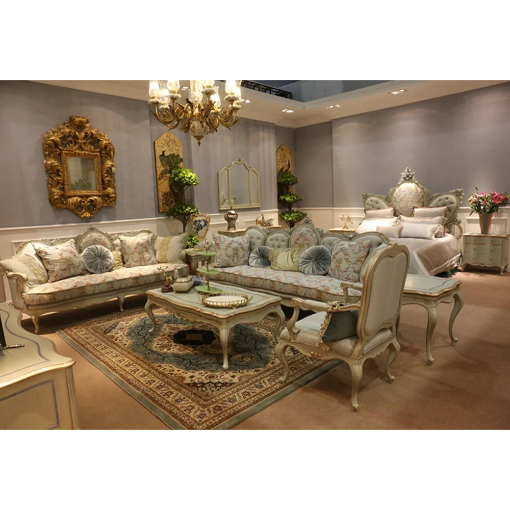 Luxurious French Style Sofa and Coffee Table Set,EKAR FURNITURE CO.,LTD,Luxurious French Style Sofa and Coffee Table Set,foshan furniture factory,custom Furniture factory,china furniture factory