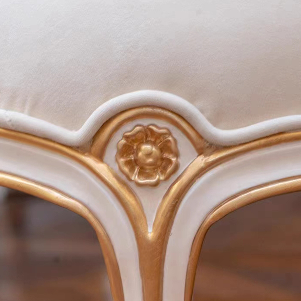 Elegant French Style Upholstered Bench,EKAR FURNITURE CO.,LTD,Elegant French Style Upholstered Bench,foshan furniture factory,custom Furniture factory,china furniture factory