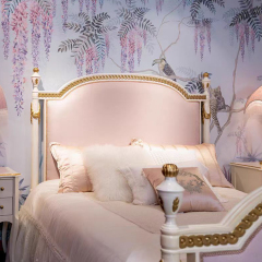 ,MY SHOP,Elegant French Style Bed and Nightstand Set,foshan furniture factory,custom Furniture factory,china furniture factory