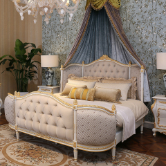 ,MY SHOP,Elegant French Style Upholstered Bed,foshan furniture factory,custom Furniture factory,china furniture factory