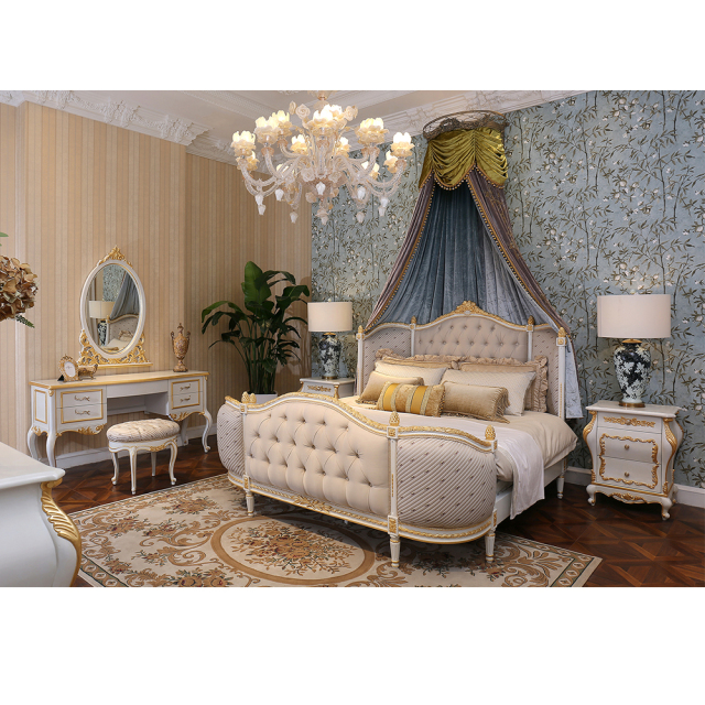 ,MY SHOP,Elegant French Style Upholstered Bed,foshan furniture factory,custom Furniture factory,china furniture factory