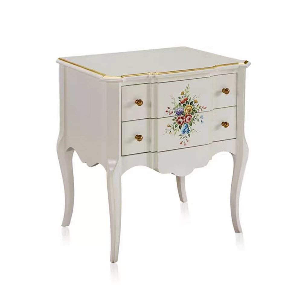 Elegant French Style Bed and Nightstand Set,EKAR FURNITURE CO.,LTD,Elegant French Style Bed and Nightstand Set,foshan furniture factory,custom Furniture factory,china furniture factory