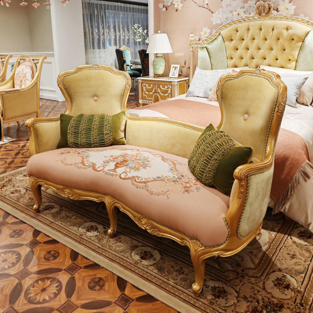 ,MY SHOP,Elegant French style furniture reclining chaise longue,foshan furniture factory,custom Furniture factory,china furniture factory