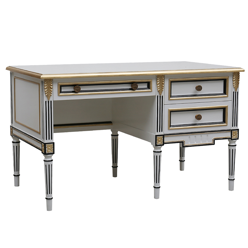 Elegant French Style Wooden Desk for Home Office,EKAR FURNITURE CO.,LTD,Elegant French Style Wooden Desk for Home Office,foshan furniture factory,custom Furniture factory,china furniture factory