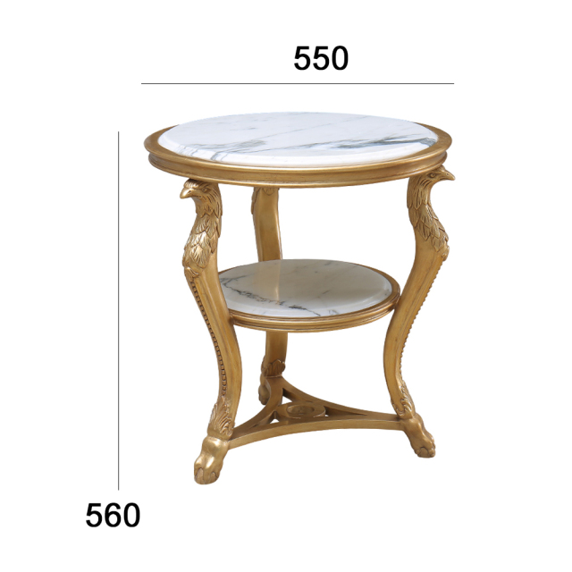 ,MY SHOP,Elegant French Style Marble Top Round Side Table,foshan furniture factory,custom Furniture factory,china furniture factory