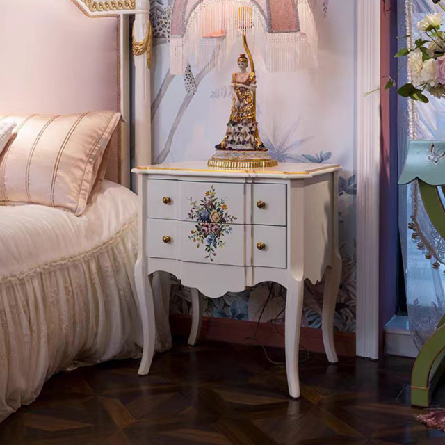 ,MY SHOP,French style bedroom furniture wooden bedside table,foshan furniture factory,custom Furniture factory,china furniture factory