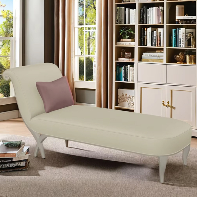 Simple American wooden leg recliner bench chaise longue,EKAR FURNITURE CO.,LTD,Simple American wooden leg recliner bench chaise longue,foshan furniture factory,custom Furniture factory,china furniture factory