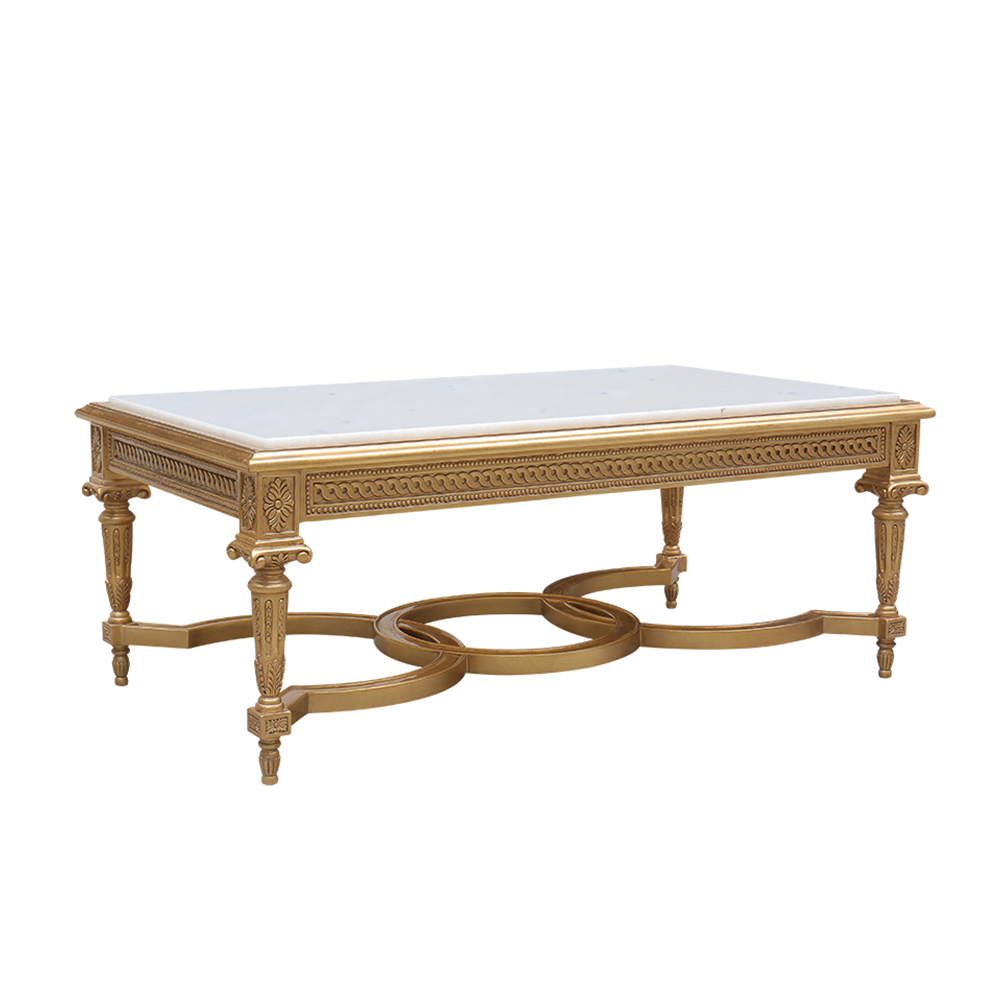 Elegant French Style Marble Top Coffee Table,EKAR FURNITURE CO.,LTD,Elegant French Style Marble Top Coffee Table,foshan furniture factory,custom Furniture factory,china furniture factory