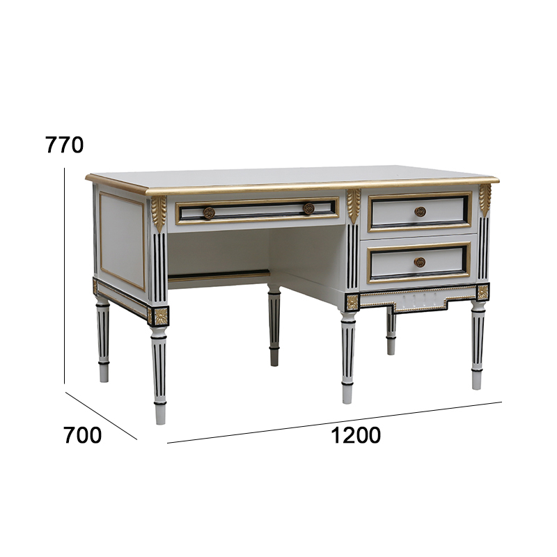 Elegant French Style Wooden Desk for Home Office,EKAR FURNITURE CO.,LTD,Elegant French Style Wooden Desk for Home Office,foshan furniture factory,custom Furniture factory,china furniture factory