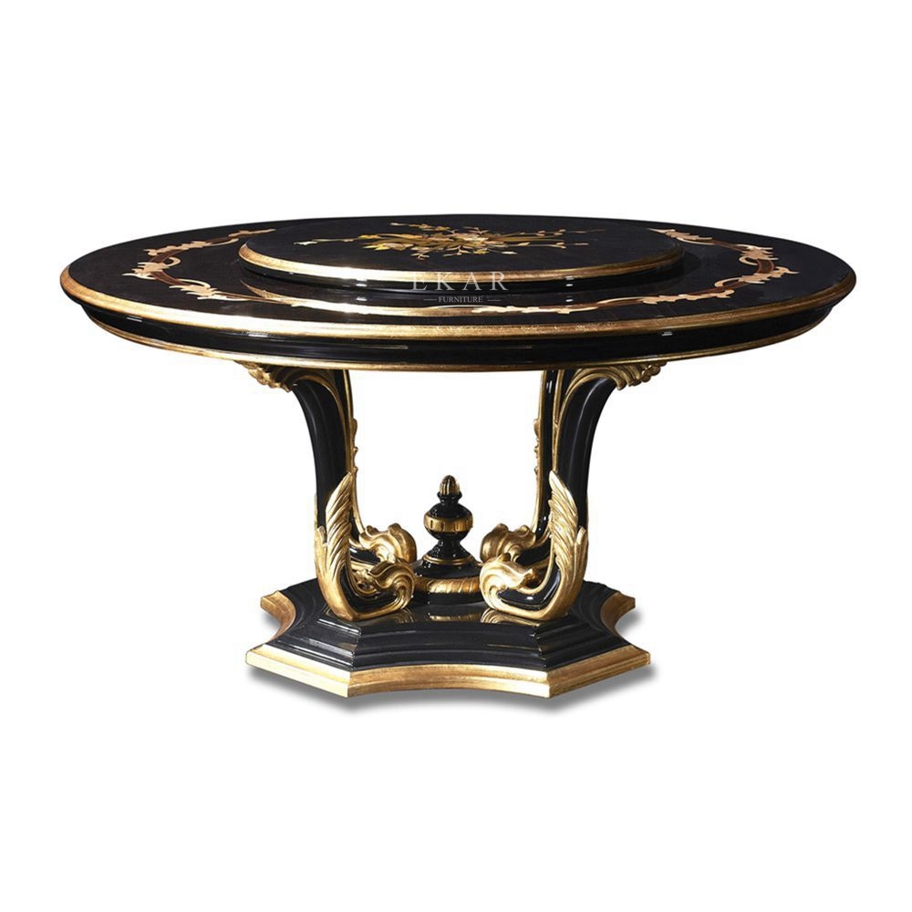 Classic Solid Wood Round Dining Table,EKAR FURNITURE CO.,LTD,Classic Solid Wood Round Dining Table,foshan furniture factory,custom Furniture factory,china furniture factory