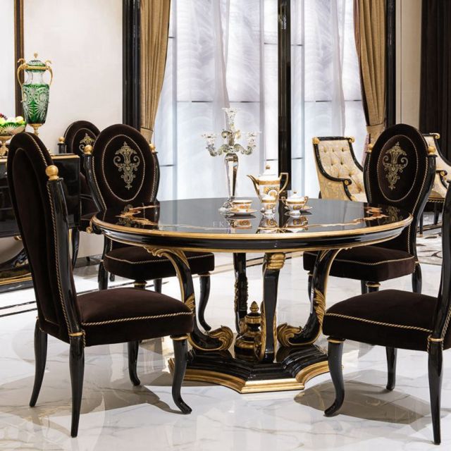 Classic Solid Wood Round Dining Table,EKAR FURNITURE CO.,LTD,Classic Solid Wood Round Dining Table,foshan furniture factory,custom Furniture factory,china furniture factory