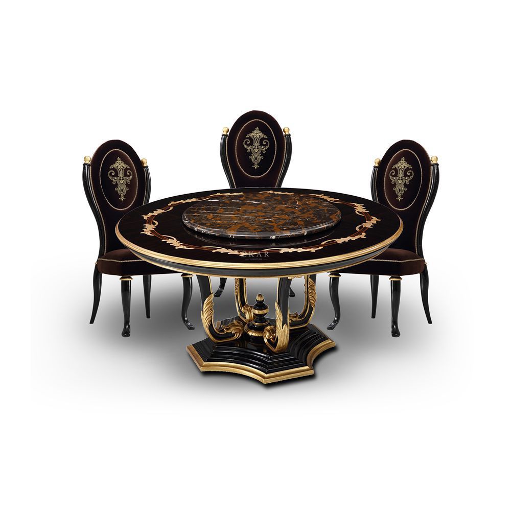 Classic Solid Wood Round Dining Table,EKAR FURNITURE CO.,LTD,Classic Solid Wood Round Dining Table,foshan furniture factory,custom Furniture factory,china furniture factory
