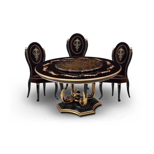 Classic Solid Wood Round Dining Table,EKAR FURNITURE CO.,LTD,Classic Solid Wood Round Dining Table,foshan furniture factory,custom Furniture factory,china furniture factory
