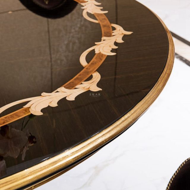Classic Solid Wood Round Dining Table,EKAR FURNITURE CO.,LTD,Classic Solid Wood Round Dining Table,foshan furniture factory,custom Furniture factory,china furniture factory