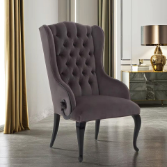 Classic American-Style Velvet Lounge Chair,EKAR FURNITURE CO.,LTD,Classic American-Style Velvet Lounge Chair,foshan furniture factory,custom Furniture factory,china furniture factory