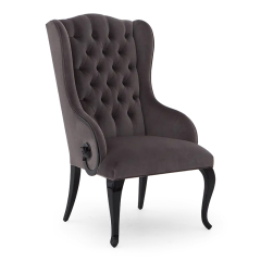Classic American-Style Velvet Lounge Chair,EKAR FURNITURE CO.,LTD,Classic American-Style Velvet Lounge Chair,foshan furniture factory,custom Furniture factory,china furniture factory