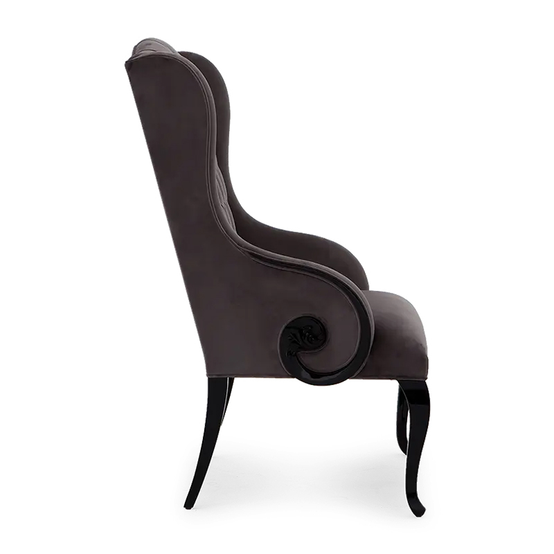 Classic American-Style Velvet Lounge Chair,EKAR FURNITURE CO.,LTD,Classic American-Style Velvet Lounge Chair,foshan furniture factory,custom Furniture factory,china furniture factory