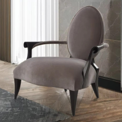 Classic American-Style Velvet Armchair,EKAR FURNITURE CO.,LTD,Classic American-Style Velvet Armchair,foshan furniture factory,custom Furniture factory,china furniture factory